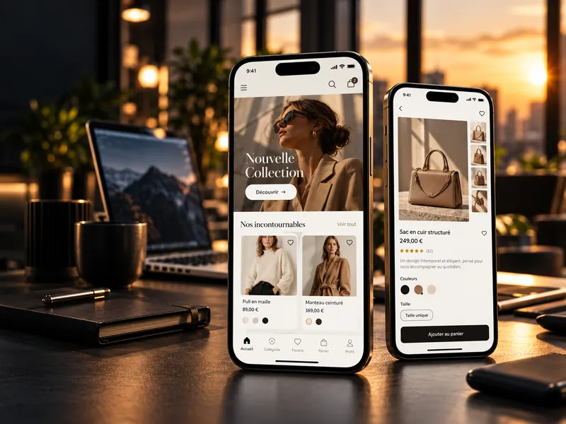 Exemple d’application mobile de vente en ligne