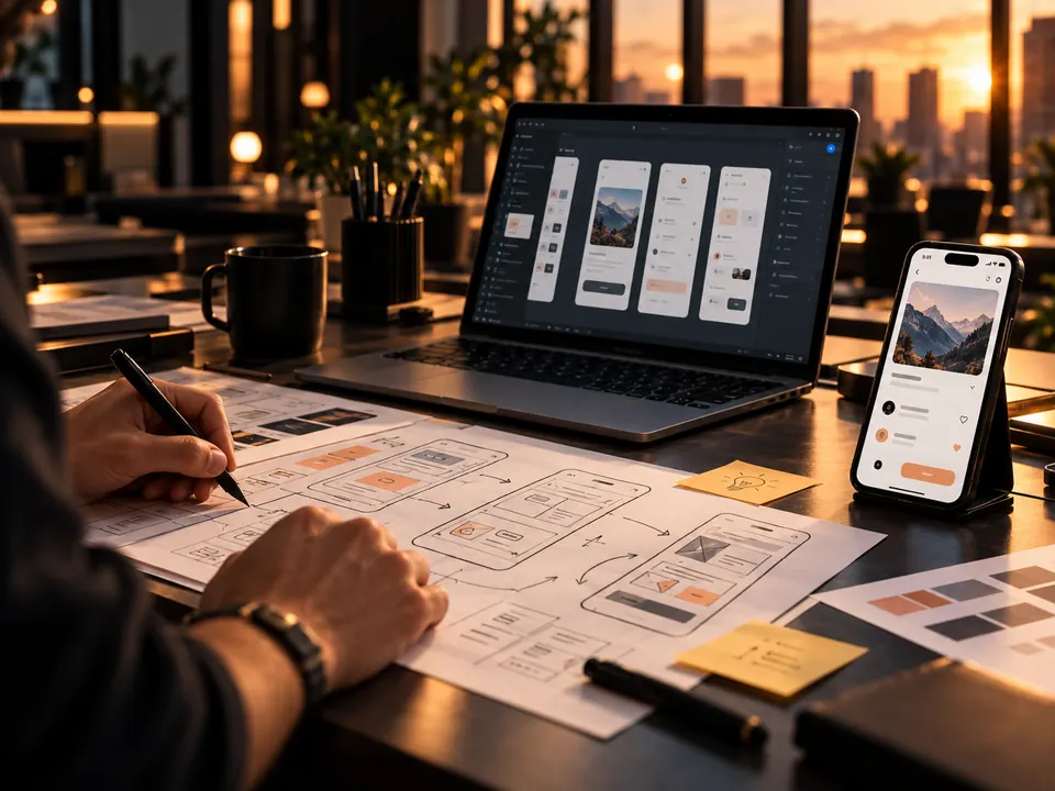 Conception UX/UI des écrans d’une application mobile