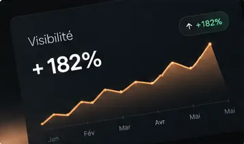 Illustration d’une courbe de visibilité dans les résultats de recherche